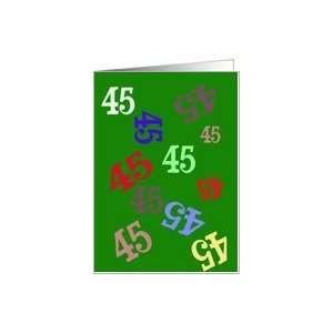  Turning 45 Blank Card Card Toys & Games
