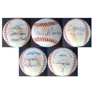  Hall of Famers Autographed Baseball