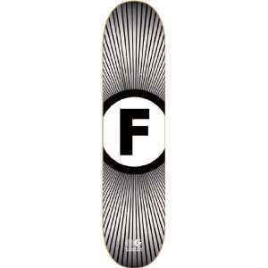 Foundation Flare V2 Skateboard Deck 8.12   White  Sports 