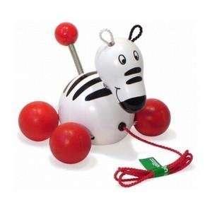 baby zebra pull toy by vilac of france  4 available  Toys & Games 