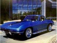 1967 427 BLUE CORVETTE POSTER NEW PG  