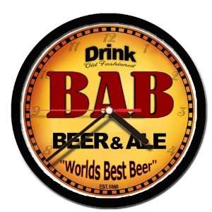  BAB beer and ale wall clock 