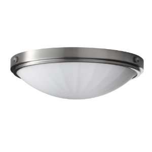  Murray Feiss Perry Brushed Steel15 Wide Flushmount Light 