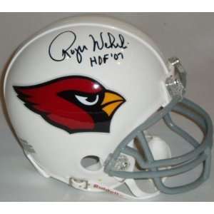  Roger Wehrli Signed Cardinals Riddell Mini Helmet w/HOF 