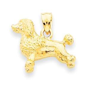  14k Yellow Gold Poodle Pendant Jewelry
