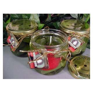  Strawberry Kiwi Scented Gel Wax Candle in Preserve Jar 10 