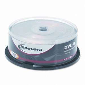  Innovera DVD R Discs 4.7GB 16x Spindle Silver 25/Pack Write 