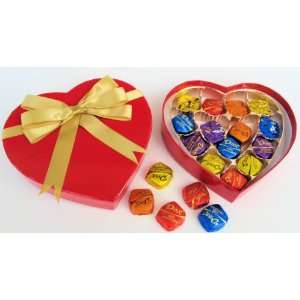 Dove Chocolate Assortments Packaged in Bright Red Valentine Box with 