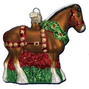  Old World Christmas Clydesdale Christmas Horse Ornament 