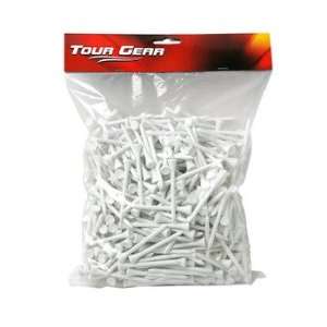 Golf Tees 2 3/4 500 Pieces, White Wood 