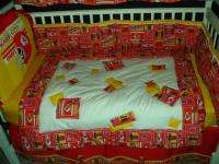 Baby Nursery Crib Bedding Set w/Kansas City Chiefs NEW  