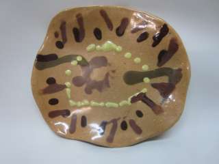 Abstract UND/U.N.D. Pottery Tray or Plate  