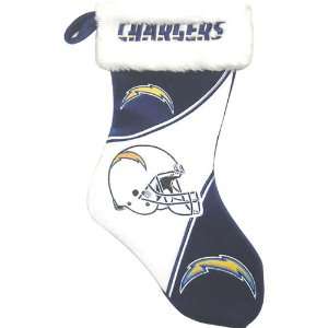  17 Inch NFL Holiday Stocking   San Diego Chargers Sports 