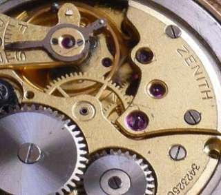 Genuine 18K 18CT gold ZENITH vintage MILITARY old watch  