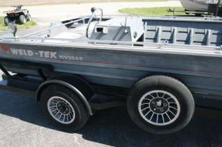 1998 Landau WeldTek 2069MV 20 Wide Jon River Fishing Aluminum Boat 