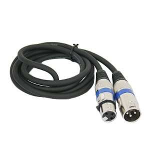  HDE (TM) XLR 3 Pin Male to XLR 3 Pin Female Cable 1.5M 