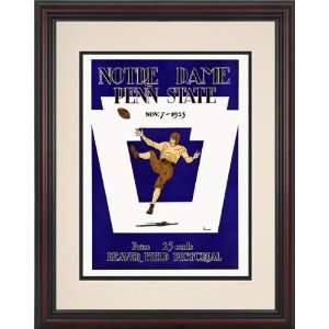 1925 Penn State Nittany Lions vs Notre Dame Fighting Irish 8 1/2 x 11 