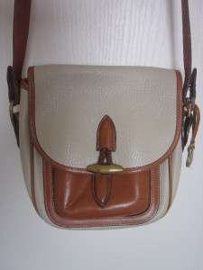 Classic Dooney & Bourke AWL Cross Body Shoulder Bag   Beige & Tan 