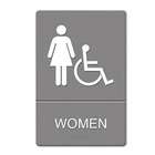 Headline Signs ADA Sign Women Restroom Wheelchair Accessible(Pack of 2 