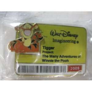  Disney Badge Pin Collection Tigger 2009 Limited Edition Of 