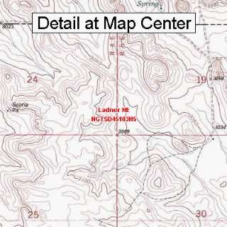   Map   Ladner NE, South Dakota (Folded/Waterproof)