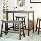  Bistro 4 Piece Counter Height Bench and Stool Pub Set