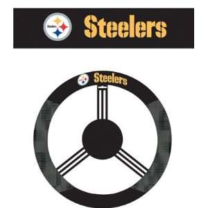  NFL Pittsburgh Steelers Poly Suede Steering Wheel Cover 