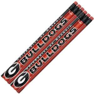  Georgia Bulldogs 6 Pack Pencils