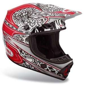  Bell MX 1 Speed Tat Red Full Face Motocross Helmet 2010 