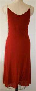 Weston Wear Red Nylon Rhinestone Dress size Large  