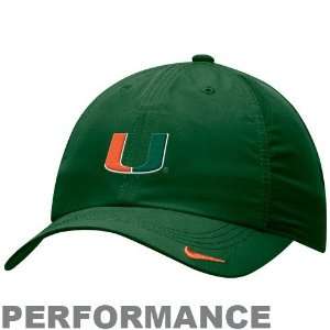  Nike Miami Hurricanes Green Feather Light Performance 