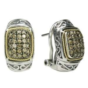 Effy Jewelers Balissima Brown Diamond Earrings in 18k Yellow Gold 