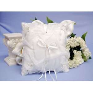  Ring Bearer Pillow 7 x 7 Inch, White Health & Personal 