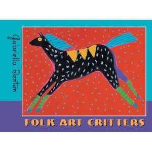  Pomegranate Folk Art Critters Standard Boxed Note Card Set 