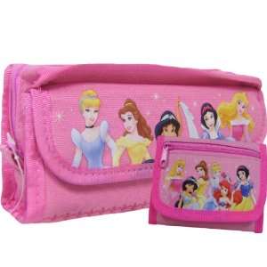   Princess Double Comparment Pencil Case and Wallet Set