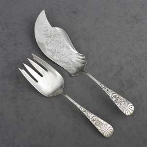 Palm by F.M. Whiting, Sterling Fish Serving Fork & Slice  