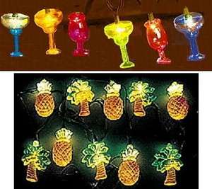 Cocktail & Palm Tree Pineapple Party String lights  