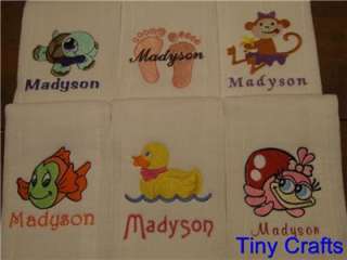Burp Cloths Personalized Custom Gift Baby/Shower  
