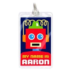  Personalized Robots Name Tags w Lanyards   Two Pc Set 
