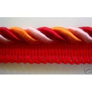  12 Yds Red Pink Tangerine Lip Cording 1/2 Arts, Crafts & Sewing