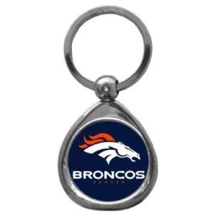  Set of 2 Denver Broncos High Polish Chrome Key Tag   NFL 