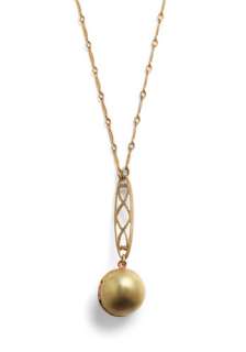 Sphere of Influence Necklace by Ornamental Things   Gold, Chain, Party 
