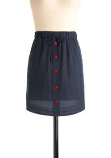 Blue Casual Skirt  Modcloth