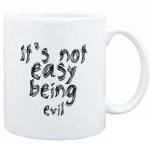  Mug White  Its not easy being evil  Adjetives Sports 