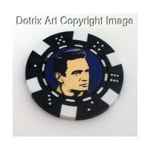  Johnny Cash Las Vegas Casino Poker Chip limited edition 