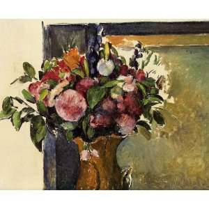  Oil Painting Flowers in a Vase Paul Cezanne Hand Painted 