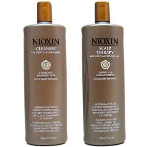 Nioxin Set System #8 for Chemically Enhanced Hair Noticeably Thinning 
