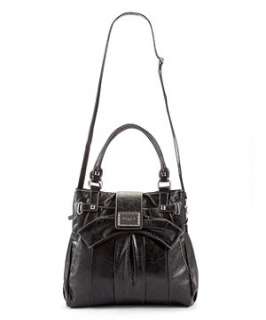   (Black) Marla London Black Front Bow Day Bag  244707601  New Look