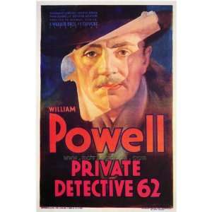 Private Detective 62 Poster Movie 27x40