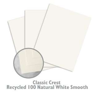  CLASSIC CREST Recycled 100 Natural White Paper   750 